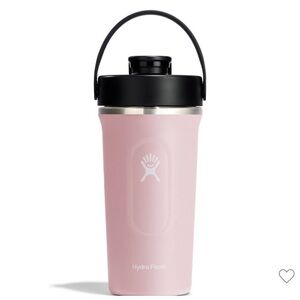 Hydro Flask Blush Tumbler with Black Top 24 oz Insulated Shaker Bottle
